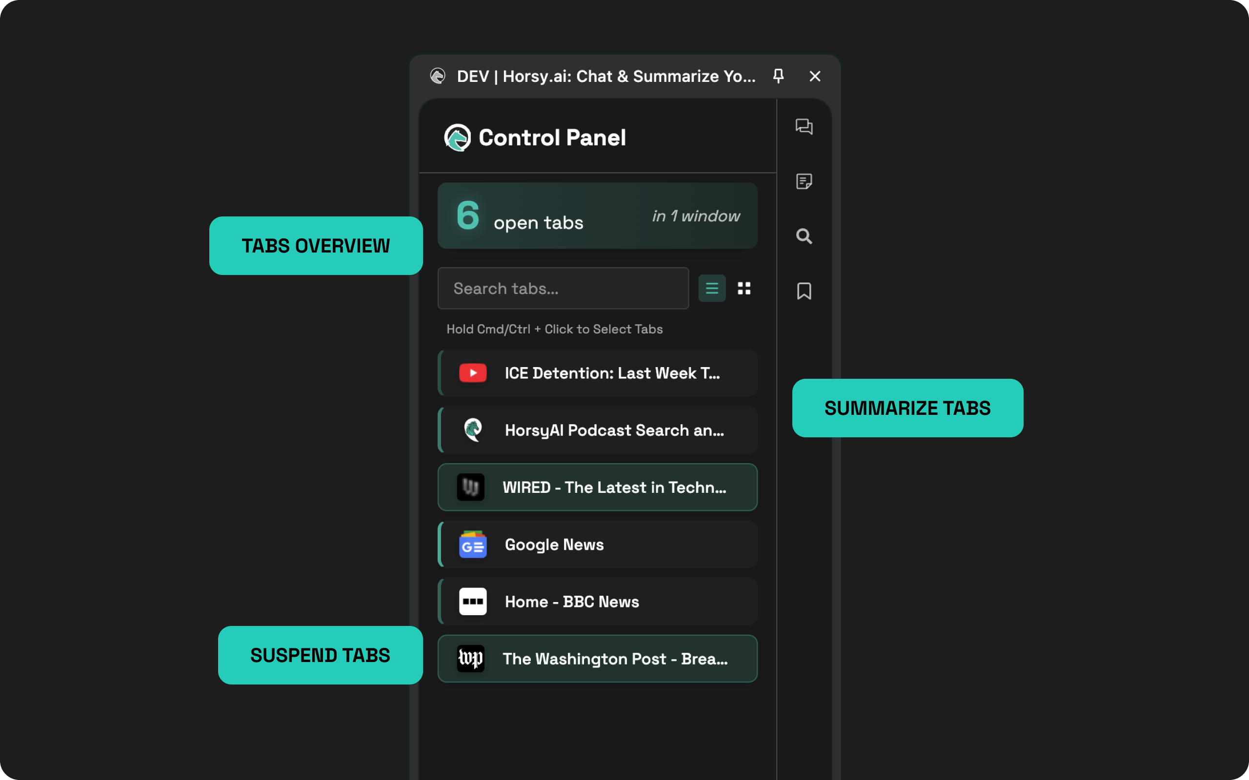 Advanced Tabs Manager